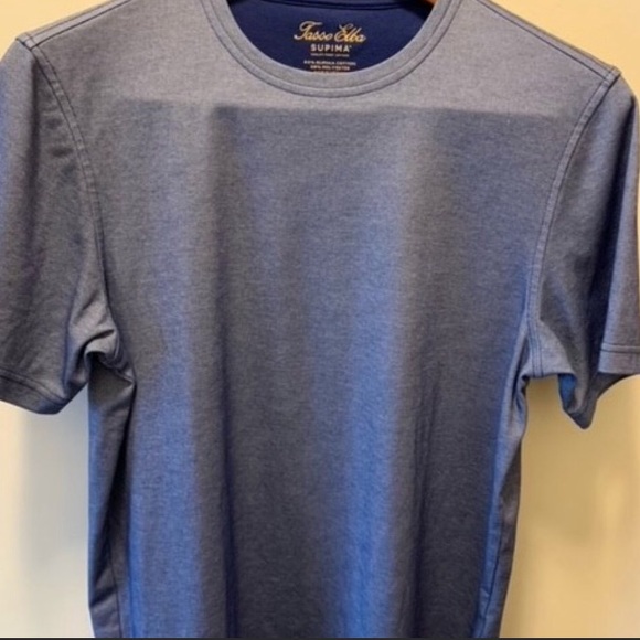 Tasso Elba Supima Crewneck Men’s Tee Worlds Finest - Picture 2 of 8